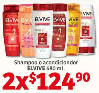 Soriana Híper Shampoo O Acondicionador Elvive 680ml oferta
