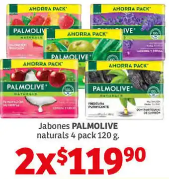 Jabones Palmolive Naturals 4 Pack 120g