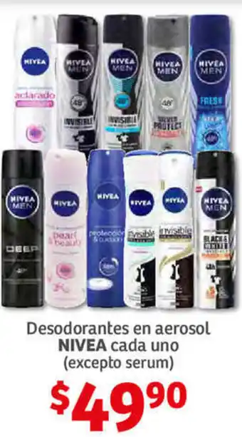 Soriana Híper Desodorantes en Aerosol Nivea oferta