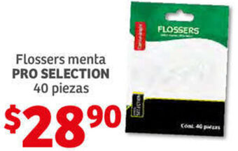 Soriana Híper Flossers Menta Pro Selection 40 piezas oferta