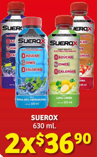 Soriana Híper Suerox 2x630ml oferta