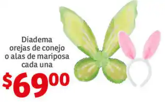 Diadema Orejas de Conejo o Alas de Matiposa