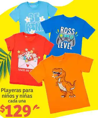 Soriana Híper Playeras para Niños y Niñas oferta