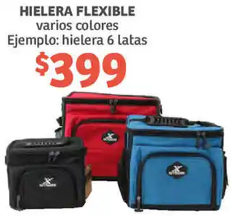 Soriana Híper Hielera Flexible Varios Colores 6 Latas oferta