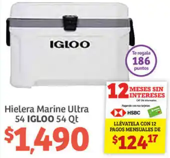 Soriana Híper Hielera Marine Ultra 54 Igloo 54 Qt oferta