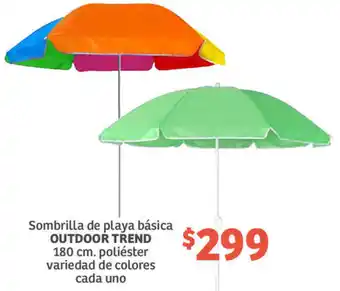 Sombrilla de Playa Básica utdoor Trend 180cm
