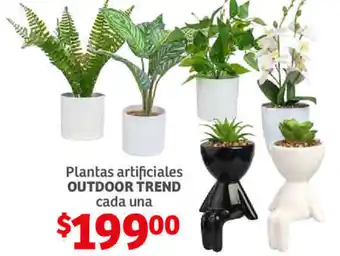 Soriana Híper Plantas Artificiales Outdoor Trend oferta