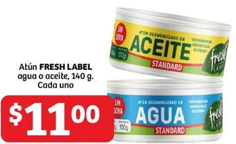 Soriana Híper Atún Fresh Label Agua o Aceite 140g oferta