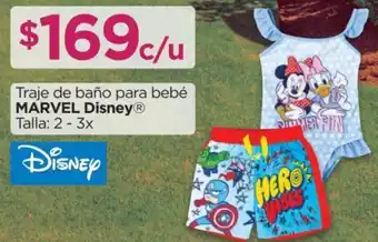 Chedraui Traje de Baño para Bebé Marvel Disney 2 - 3x oferta