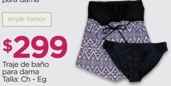 Chedraui Traje de Baño para Dama oferta