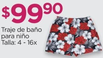 Chedraui Traje de Baño para Niño 4-16x oferta