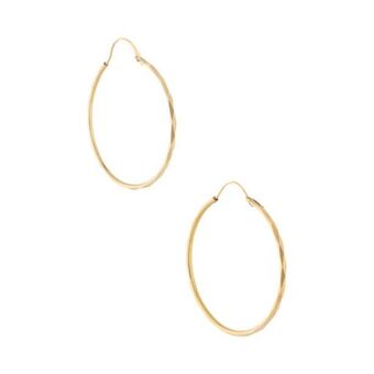 Nacional Monte de Piedad Arracadas facetadas en oro amarillo 14 kilates. oferta