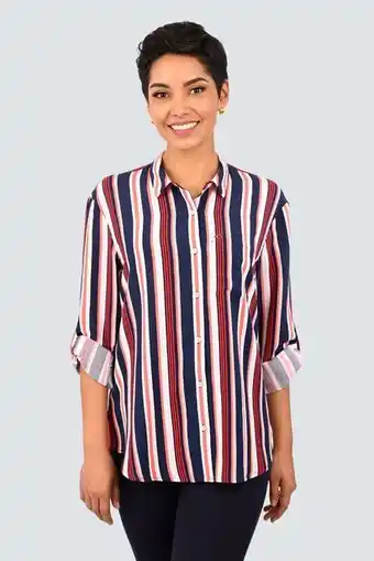 Ferrioni Blusa nadine arremangable manga larga oferta