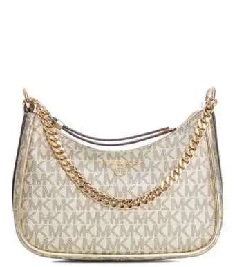 Bolso pouch dorado jet set con monogram mujer