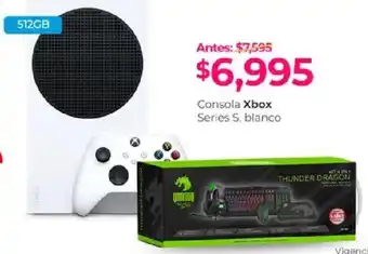 Chedraui Consola Xbox Series S Blanco oferta