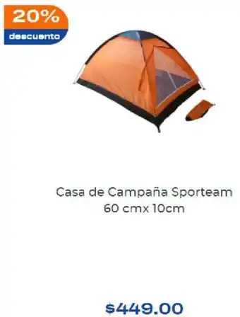 Chedraui Casa de Campaña Sporteam 60cm x 10cm oferta