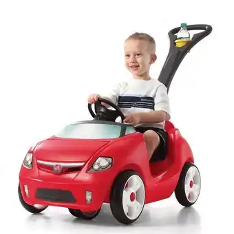 Montable carro deportivo rojo