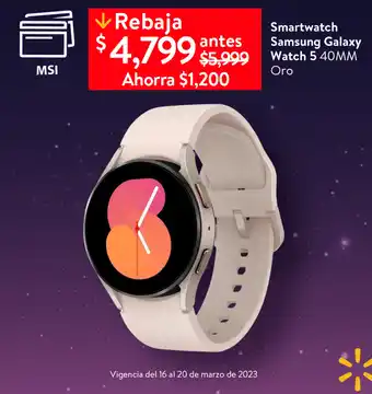 Smartwatch Samsung Galaxy Watch 5 40mm Oro