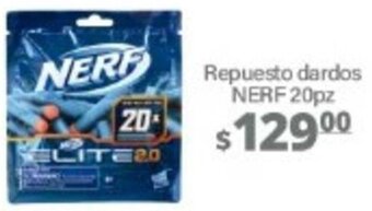 Repuesto Dardos Nerf 20pz