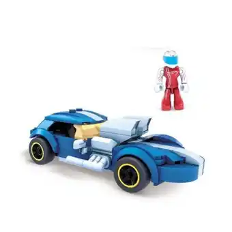 Mattel mega construx hot wheels auto deco azul gvm28