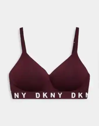 Dkny intimates cozy boyfriend wire free push up bra in vamp and whisper white