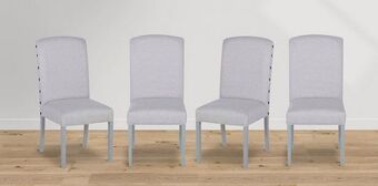 Muebles Dico Paquete 4 sillas tapizadas mika gris oferta
