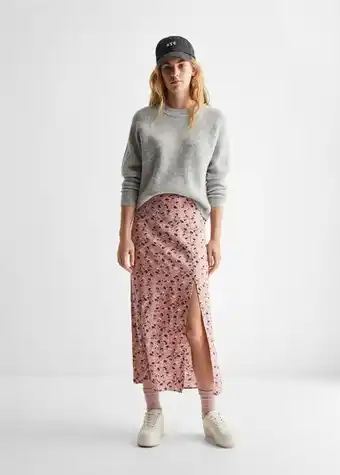 Falda midi estampada