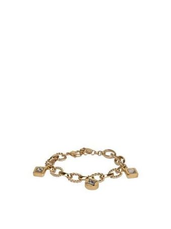 Cuadra Pulsera de cadena con piel de pitón. oferta