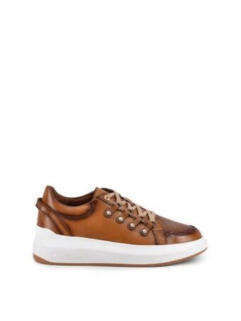 Sneakers en piel genuina de mantarraya.