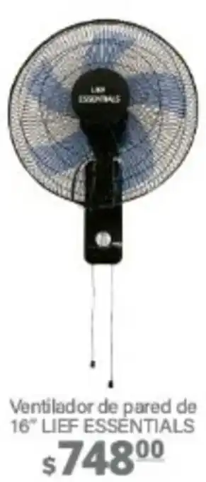 La Comer Ventilador de pared de 16" Life Essentials oferta