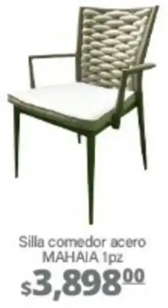 Silla Comedor Acero Mahaia 1pz