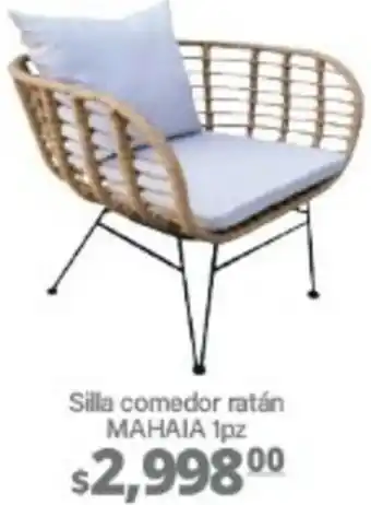 Silla Comedor Ratán Mahaia 1pz