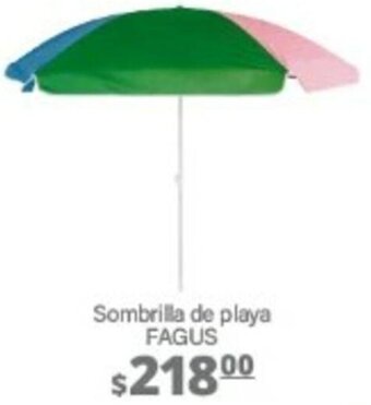 La Comer Sombrilla de Playa FAGUS oferta