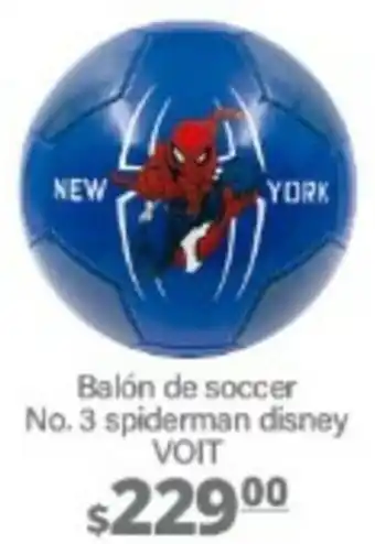 La Comer Balón de Soccer No. 3 Spiderman Disney Voit oferta