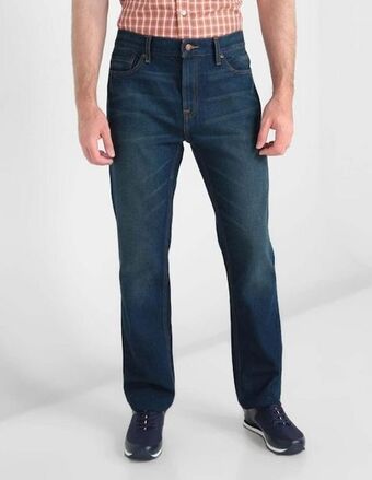 Jeans recto weekend lavado stone wash para hombre