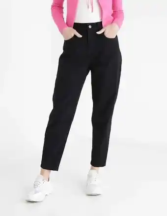 Suburbia Jeans mom non stop lavado medio corte cintura para mujer oferta