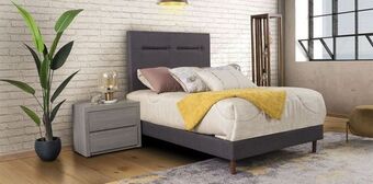 Muebles Dico Cama matrimonial dreams life gris oferta