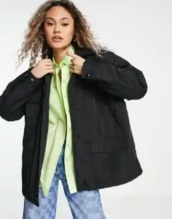 ASOS Collusion nylon cargo jacket in black oferta