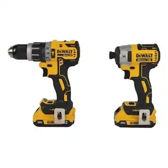 The Home Depot Combo de taladro percutor y atornillador + atornillador de impacto dewalt oferta