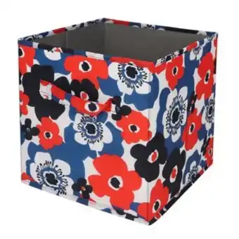 Contenedor plegable de poliéster simply essential™ con diseño floral de 27.94 cm