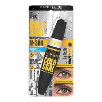 Sanborns Máscara de pestañas maybelline new york the colossal very black 10.7ml oferta