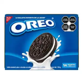 Oreo nabisco con 14 pzas de 114 g c/u