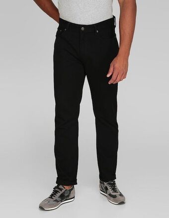 Jeans straight lavado obscuro para hombre