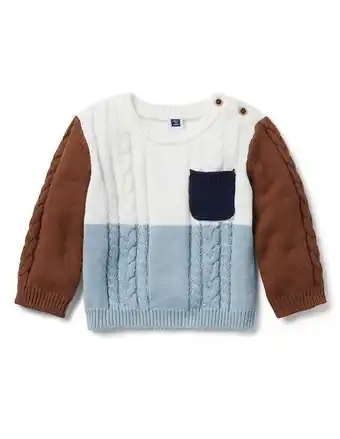 Liverpool Suéter tejido janie and jack estampado bloques de color para bebé niño oferta