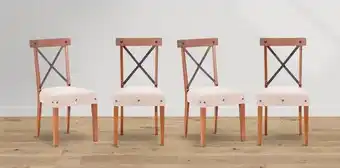 Muebles Dico Paquete 4 sillas barret cobrizo teka oferta