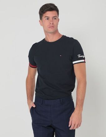 Playera tommy hilfiger cuello redondo para hombre