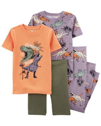 Pijama de dinosaurio de 4 piezas carter's