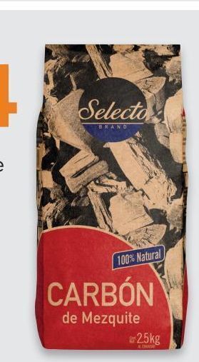 Carbón selecto brand mezquite 2.5kg