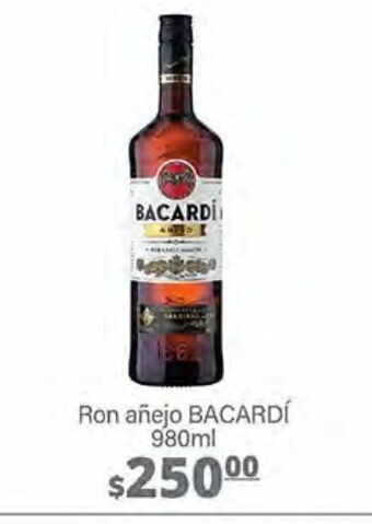 La Comer Ron añejo bacardí 980ml oferta