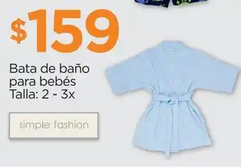 Chedraui Bata de baño para bebés talla: 2 - 3x oferta